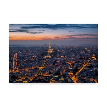 Giuseppe Torre 'Paris Eiffel' Canvas Art,16x24